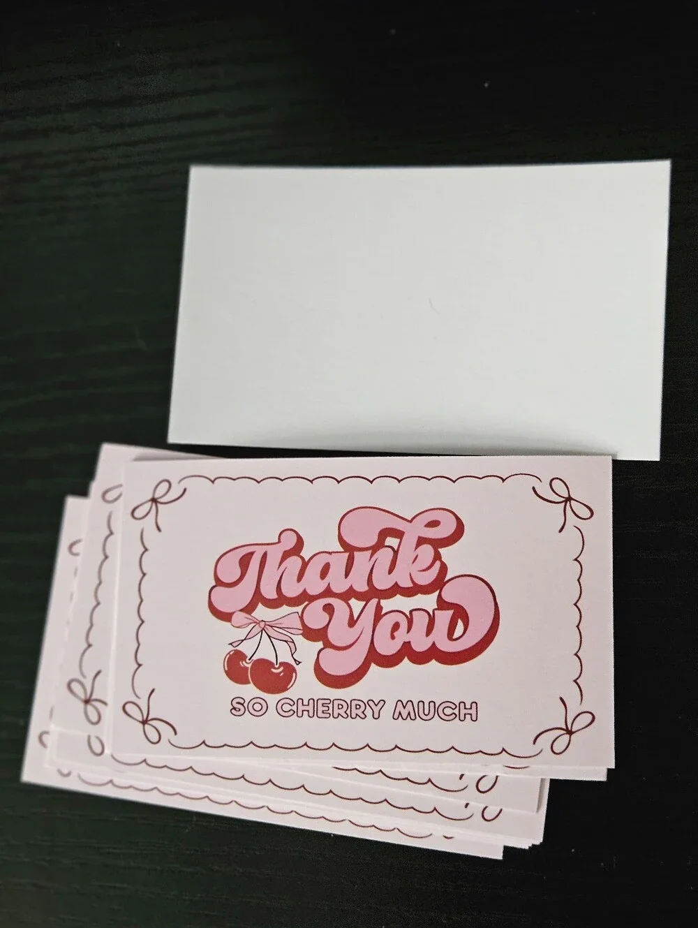Thank You So Cherry Much Pink Thank You Cards